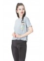 Cep Tül Ve Baskılı Tshirt 
